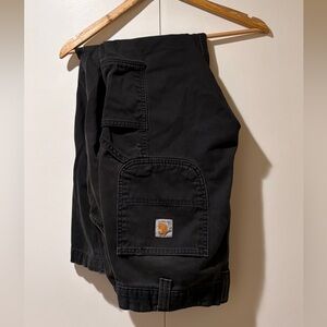Black Carhartt Cargo Carpenter Pants 34/30
